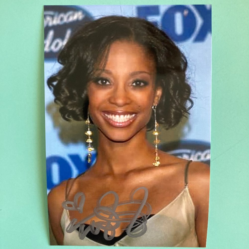 Tamyra Gray Signed 4”X6” Photo /TV American Idol / Broadway Rent & Bombay Dreams
